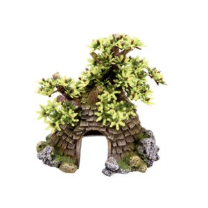 Aqua Ornaments COTTAGE WITH TREE