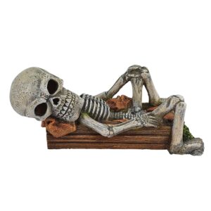 Aqua Ornaments LYING DOWN SKELETON