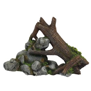 Aqua Ornaments WOOD WITH ROCK