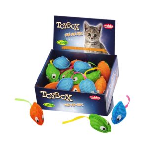 Display 28 stk. - Mesh mouse with catnip