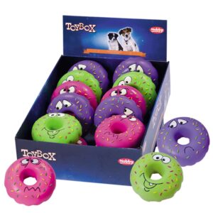 Display 12 stk., Latex Donut with Face