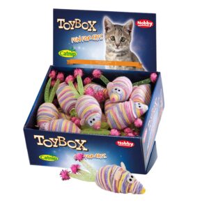 Display 20 stk., Wool mouse with catnip