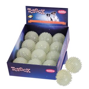 Display 12 stk., TPR spiky ball Glowing