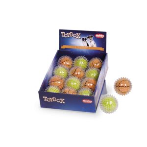 Display 12 stk. - Plush Ball in TPR Spiky ball