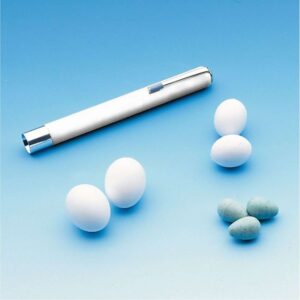 To candle eggs