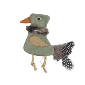 Fabric duck with catnip