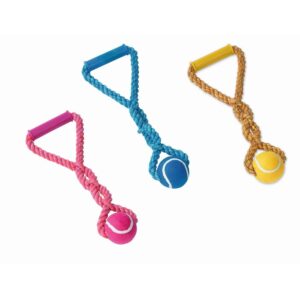 Rope Toy, Rope with tennis ball and handle