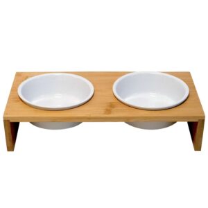 Dog food bar wood elevated "ILUS