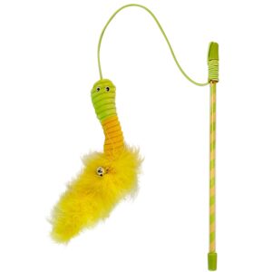 Cat rod with toy, with catnip