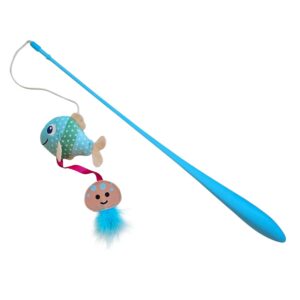 Rod with fish and jellyfish, with catnip