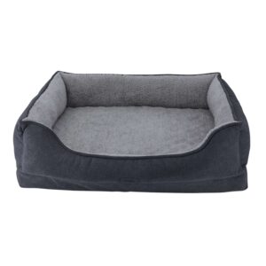 Orthopedic Comfort bed square, VARA, 90 x 70 x 24 cm, Grey