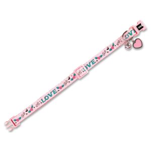 Cat collar LOVE pink
