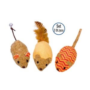 Plush mice with catnip