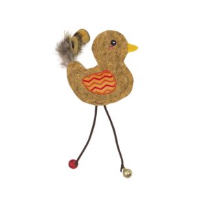 Cork bird with catnip