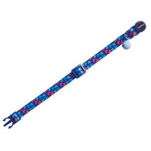 Cat Collar, Heart, Dark Blue