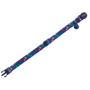 Cat Collar, Flower Dark Blue