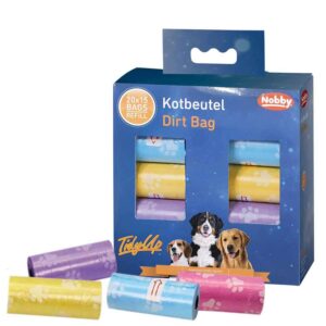 TidyUp Poop bag with paw print value bag, 20 rolls