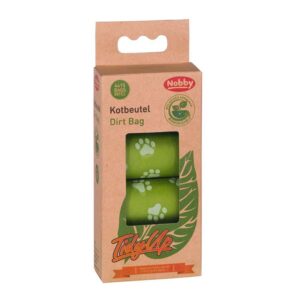 TidyUp Poop bag biodegradable, Green 4 rolls