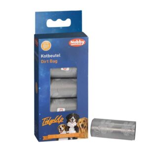 TidyUp Poop bag with paw print, Grey 4 rolls