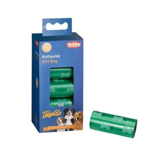 TidyUp Poop bag with bone print value bag, Green 10 rolls