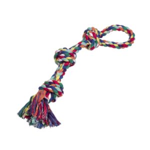 Rope Toy, Playing rope 3 knots multi-colour