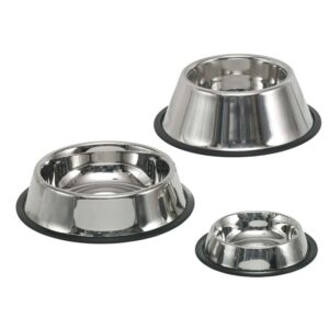 Stainlesssteelbowl, for spaniels, anti slip, 850 ml