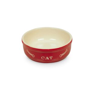 Cat ceramic dish CAT, 250 ml, Rød