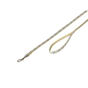 Leash Tartan,  120 cm x 10 mm, Beige.
