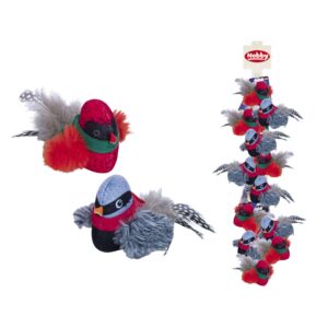 Plush birds with sound.